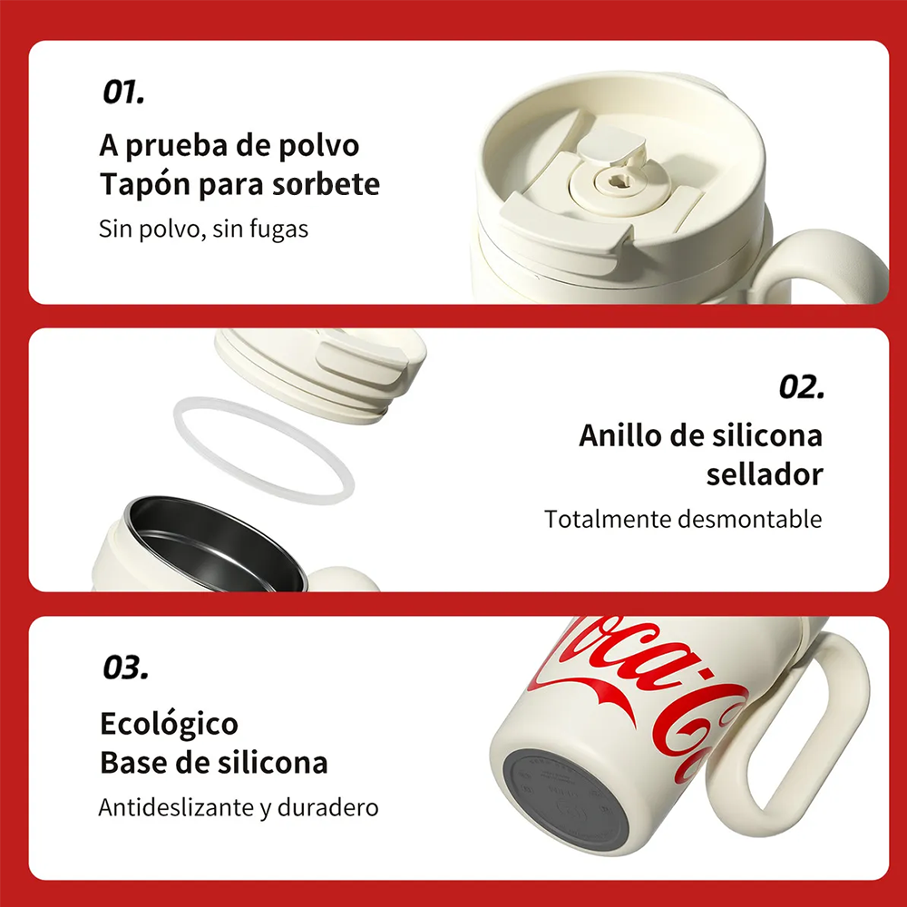 Vaso térmico Mega Tumbler Clásico Germ x Coca-Cola 1100ml / 37.2 Oz