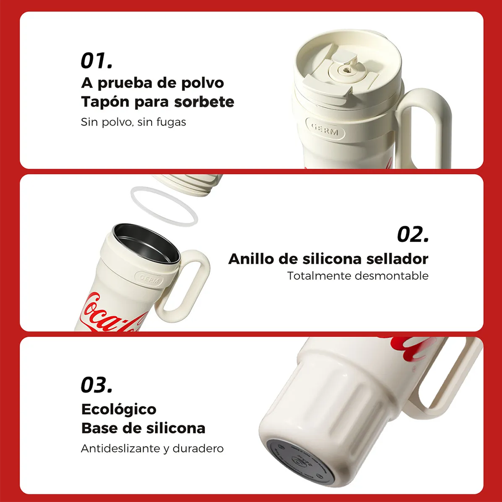 Vaso térmico Súper Tumbler Germ x Coca-Cola 1200ml / 40.57 Oz