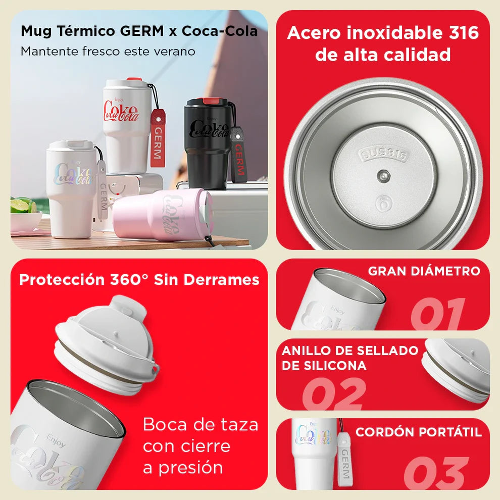 Mug Térmico ENJOY Germ x Coca Cola | 590 ml / 20 oz